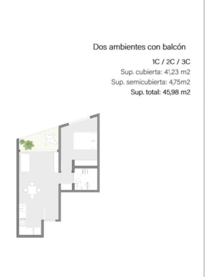 Venta Departamentos 1, 2 y 3 Ambientes con Balcon Terraza en Villa Crespo Venta en Construccion Departamento Dos Ambientes con Patio en Villa Crespo