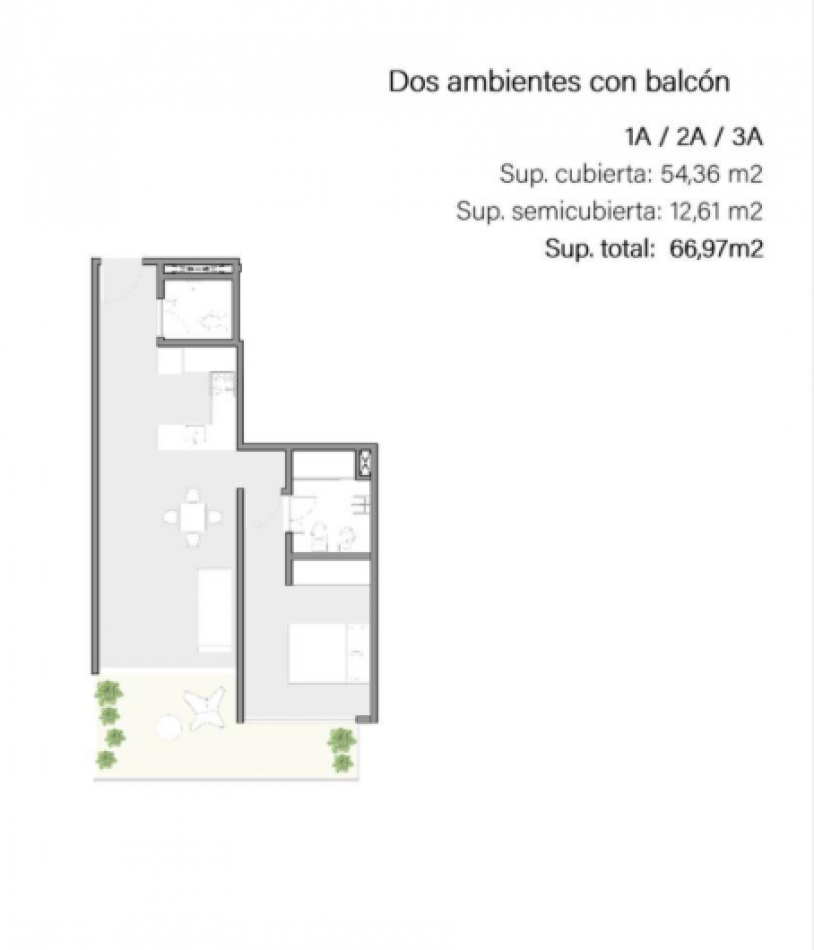 Venta Departamentos 1, 2 y 3 Ambientes con Balcon Terraza en Villa Crespo Venta Departamento 3 Ambientes con Balcon Terraza en Villa Crespo