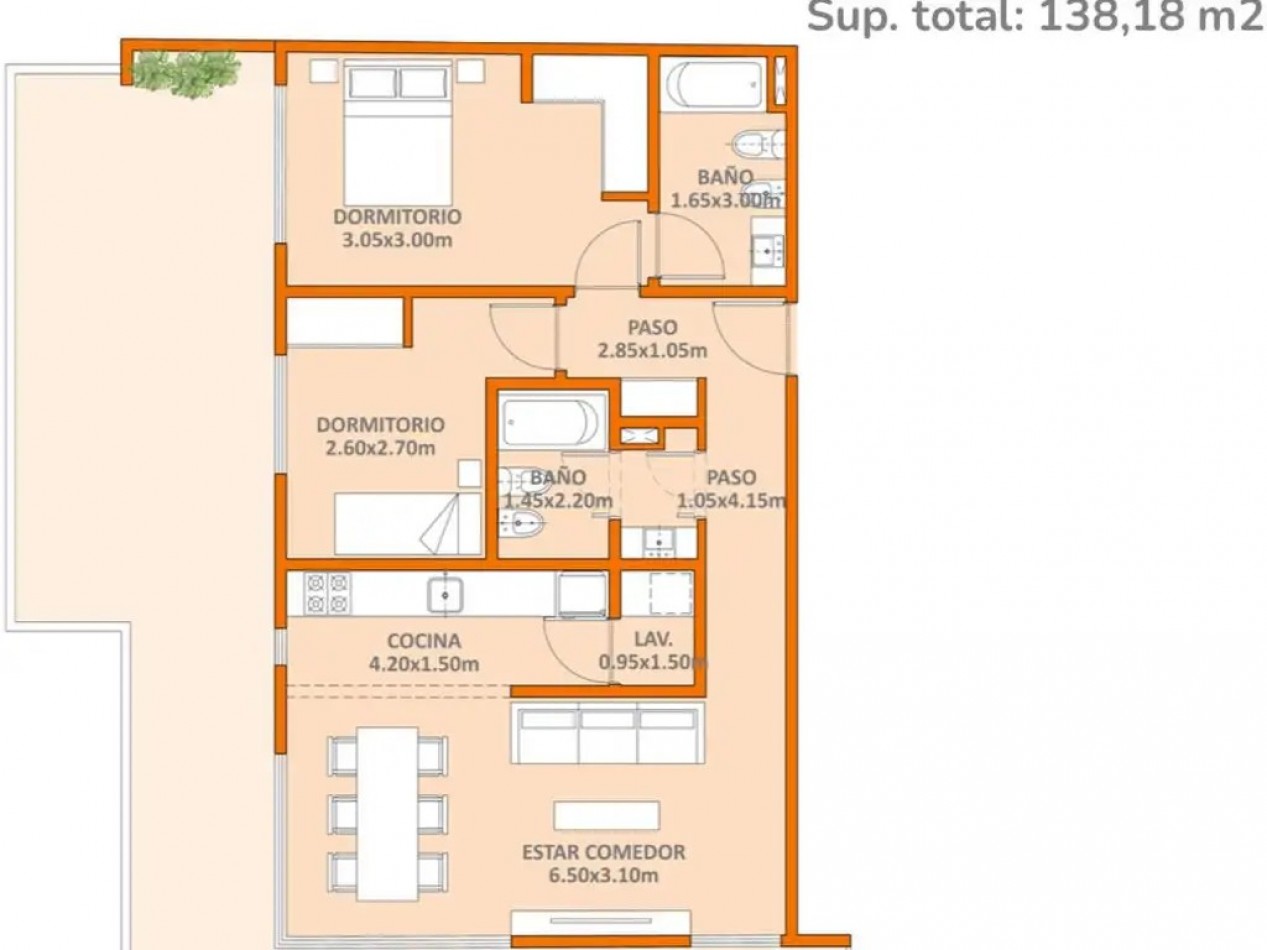Departamento en Venta 3 ambientes, 146m² totales, Frente - Blanco Encalada 5600, Villa Urquiza