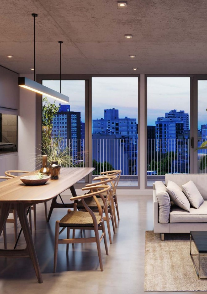 Departamento 2 ambientes en construccion con balcon en Colegiales - Jorge Newbery y Zapata | 52 m², piso 5, 12 cuotas