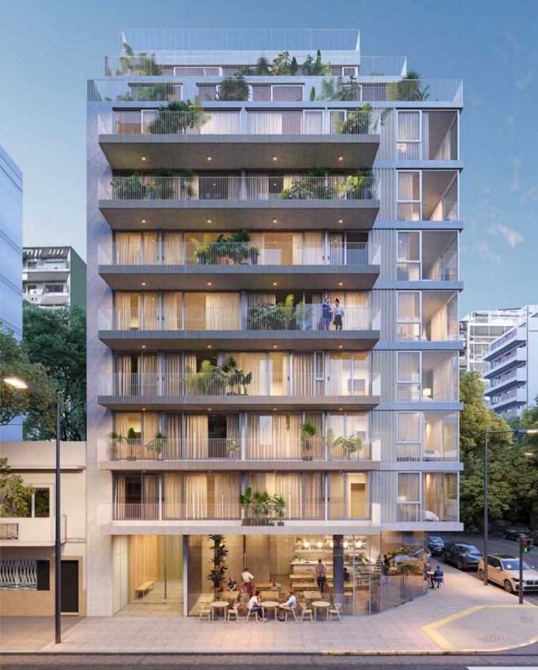 Departamento 3 ambientes en construccion con balcon en Colegiales - Jorge Newbery y Zapata | 71,73 m², piso 7, 12 cuotas