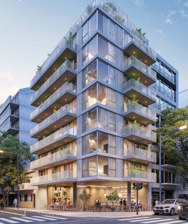 Departamento 2 ambientes en construccion con terraza en Colegiales - Jorge Newbery y Zapata | 63,1 m², piso 8, 12 cuotas
