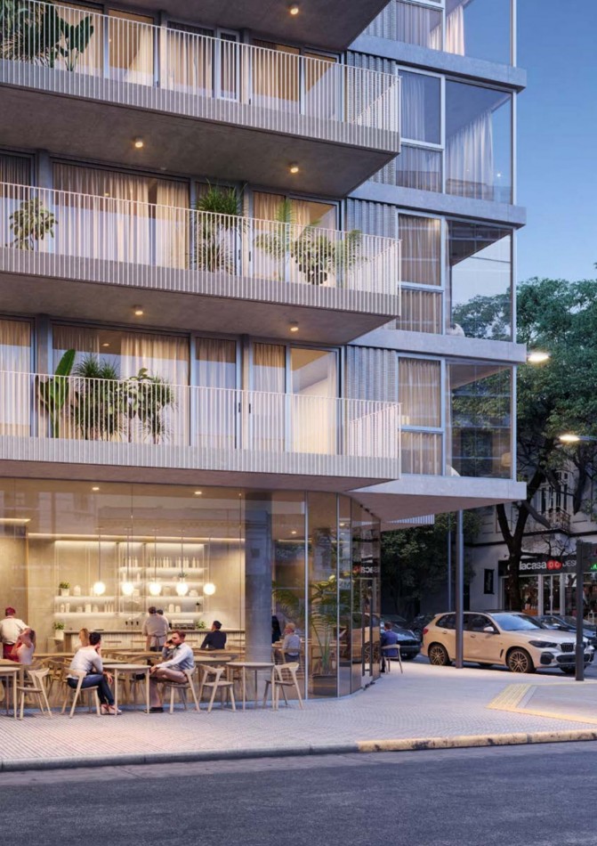 Departamento 2 ambientes en construccion con terraza en Colegiales - Jorge Newbery y Zapata | 63,1 m², piso 8, 12 cuotas