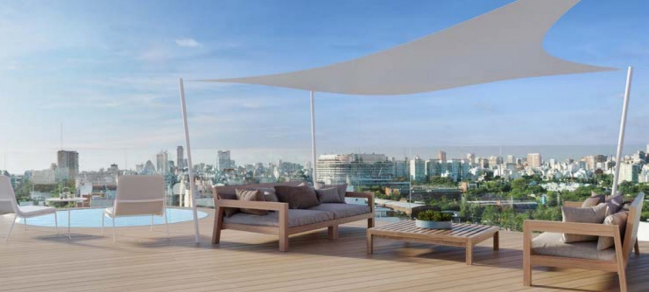 Departamento dos ambientes con terraza en venta en Palermo Hollywood a estrenar entrega 2026