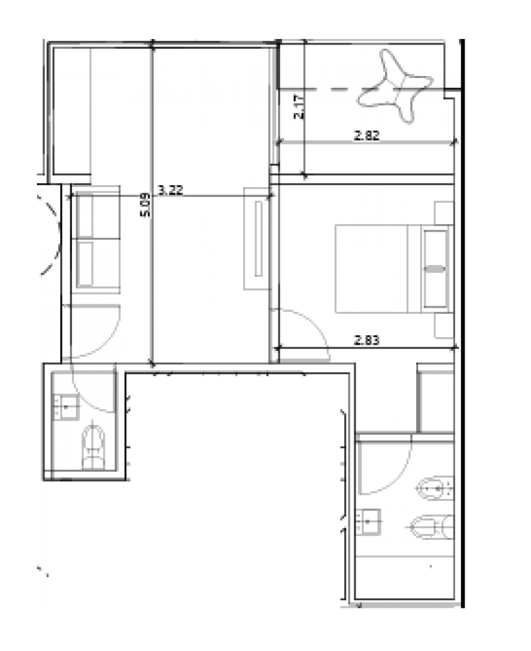 Venta de Pozo Departamento 2 Ambientes con Balcon Terraza - Villa Urquiza