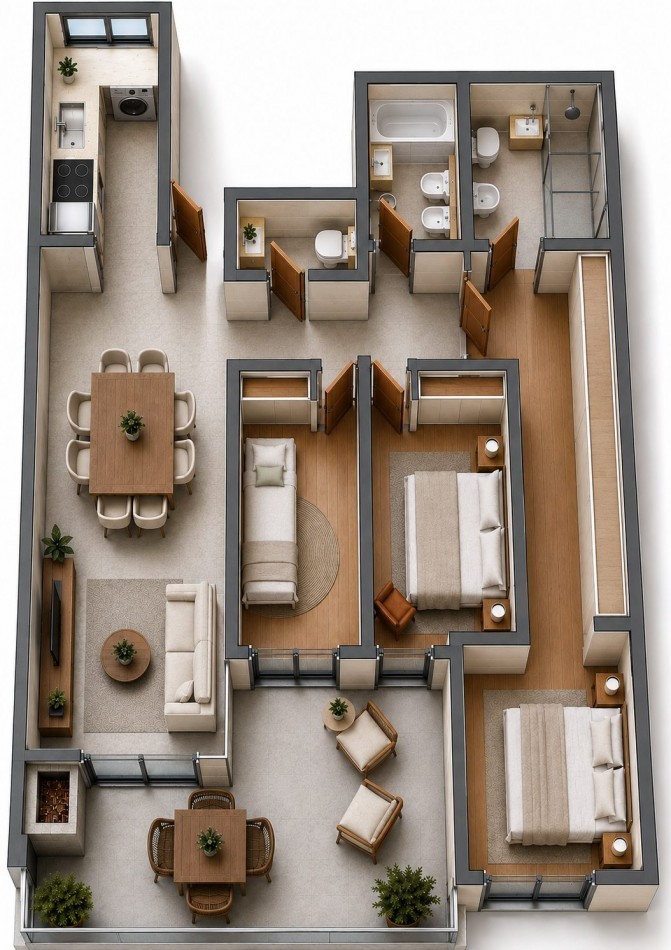 Departamento 4 ambientes en preventa con balcon en Villa Urquiza - Av. Roosevelt 5434 | 113,99 m², piso 3, 30 cuotas