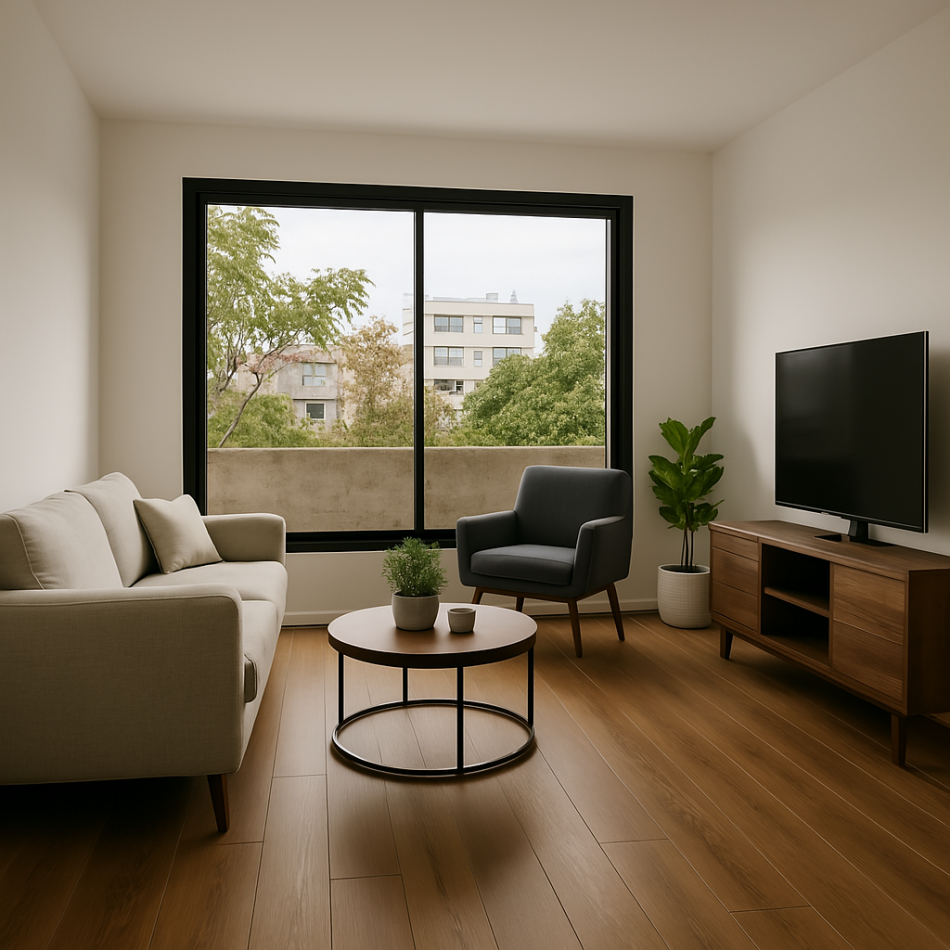 Departamento tres ambientes con balcon terraza en venta en Colegiales en construccion entrega 2027