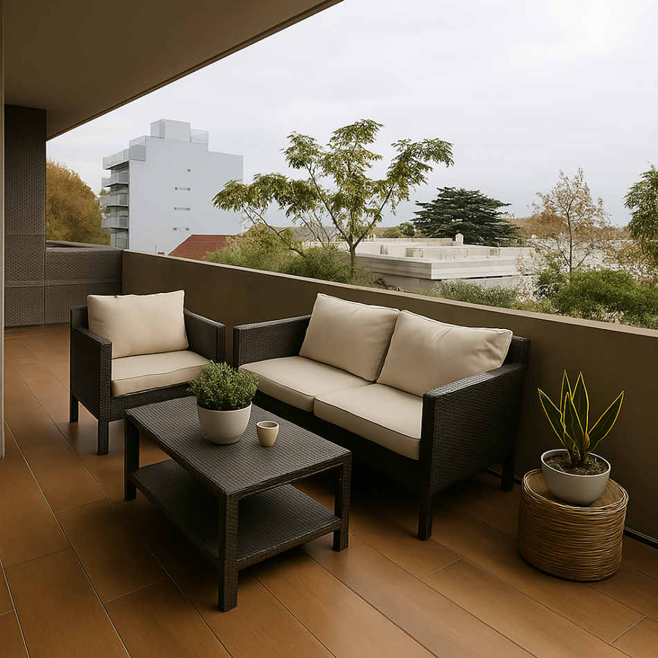 Departamento tres ambientes con balcon terraza en venta en Colegiales en construccion entrega 2027