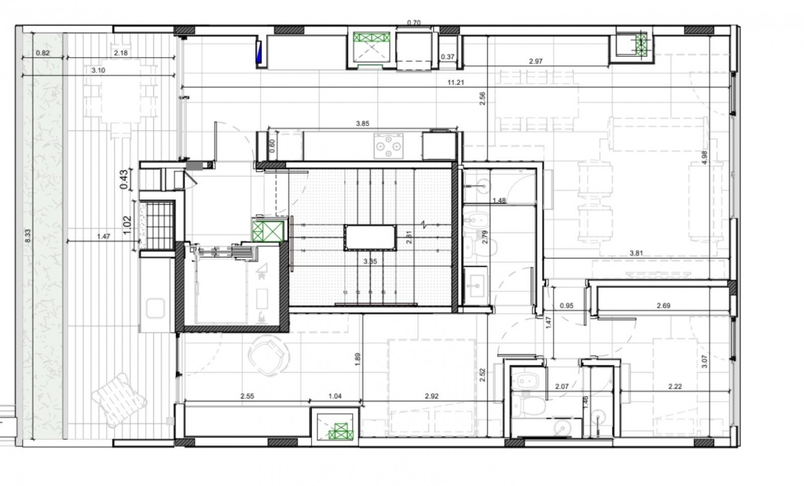 Departamento tres ambientes con terraza en venta en Palermo Hollywood a estrenar entrega inmediata
