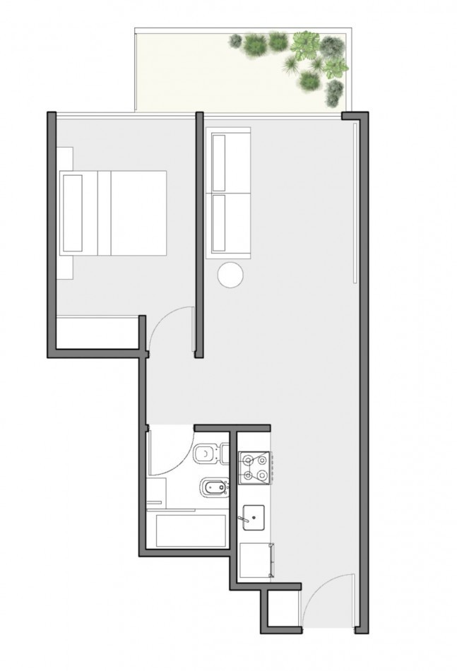 Departamento en venta en Villa Devoto 2 ambientes a estrenar con balcon