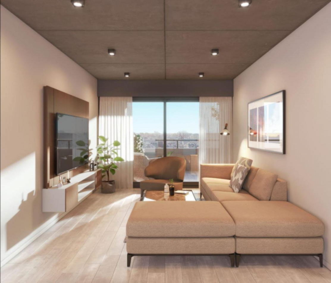 Departamento en venta en Colegiales 2 ambientes con balcon terraza y parrilla, entrega 2027